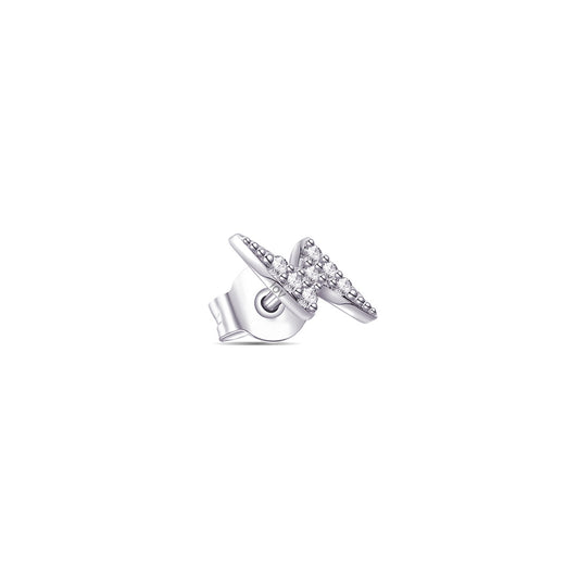 bolt sign 8 mm stud earring.
