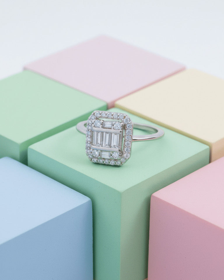 rectangular baguette setting ring