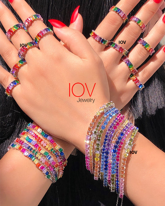 Rainbow eternity band.