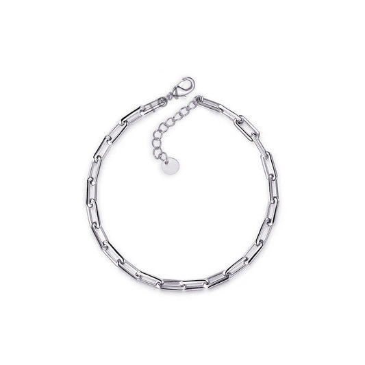 rectangular wide link bracelet.