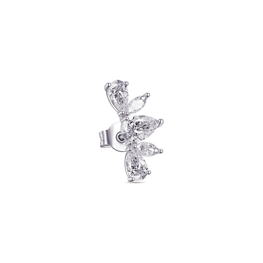 Marquise and pear shapes stud earring.