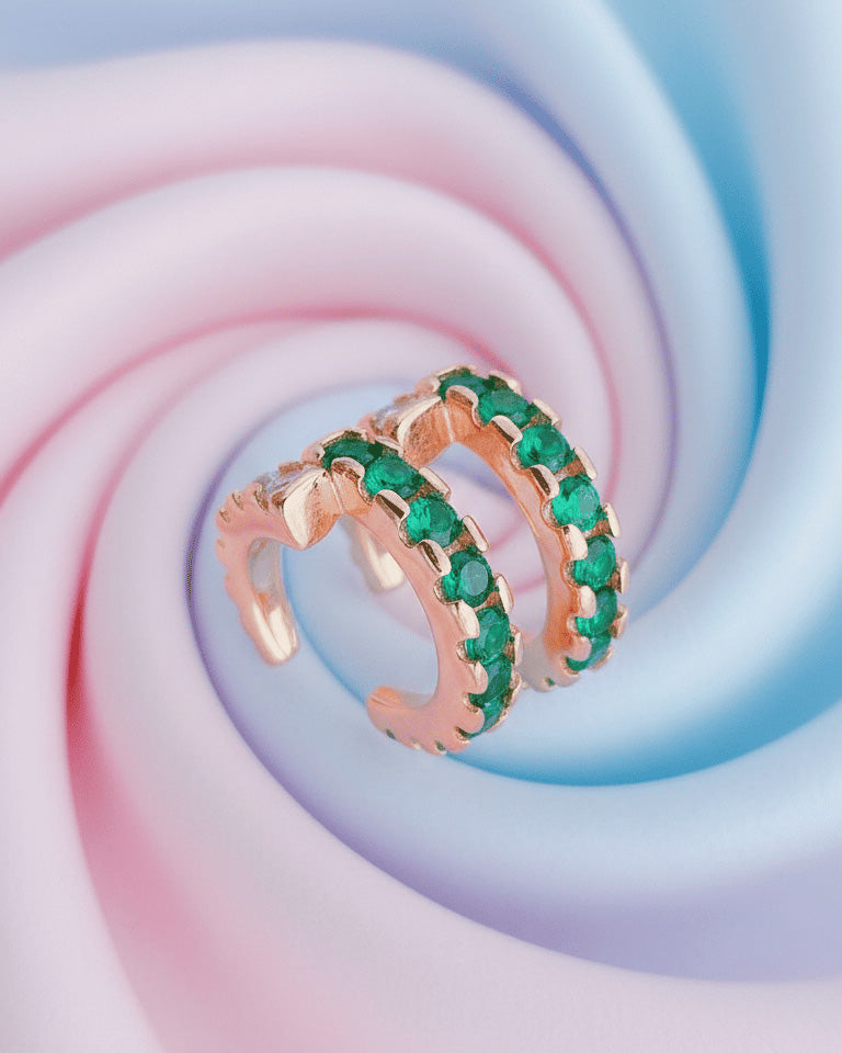 rose gold double sided earcuff