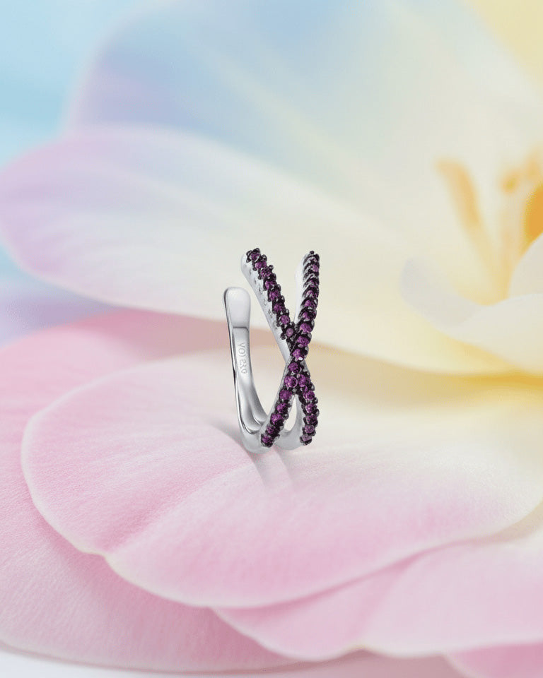 X shape earcuff