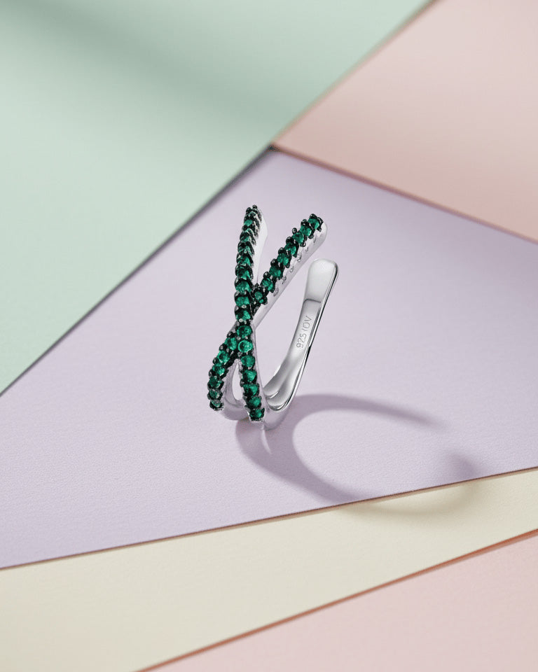 X shape earcuff