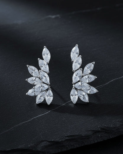 luxury marquise diamond style stud earrings.
