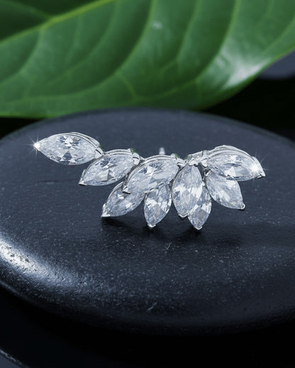 luxury marquise diamond style stud earrings.