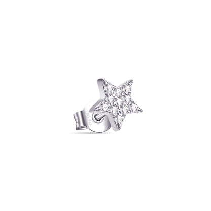 star shape stud earring.