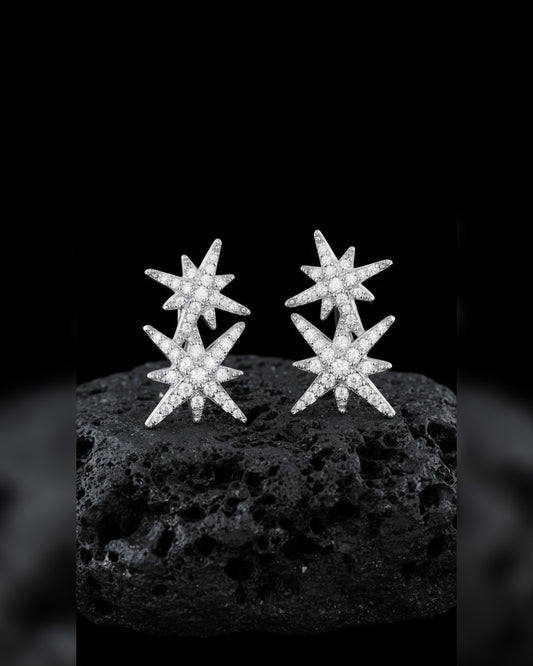 two stars stud earrings.