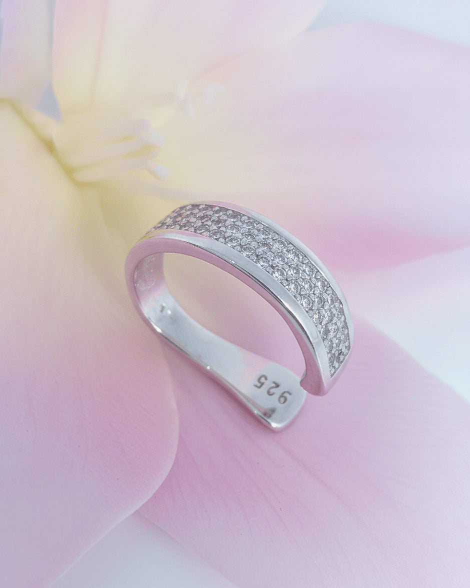 wide CZ pavé earcuff.