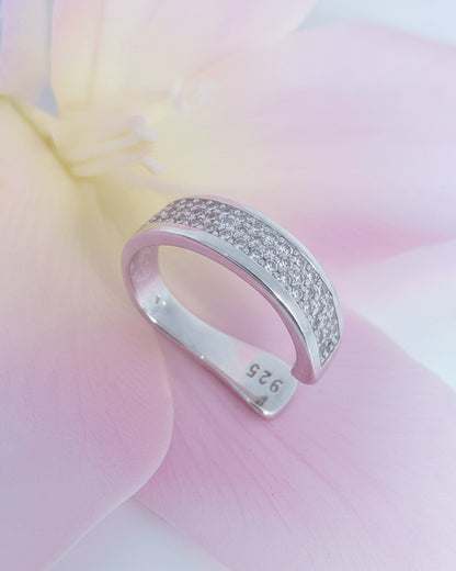 wide CZ pavé earcuff.
