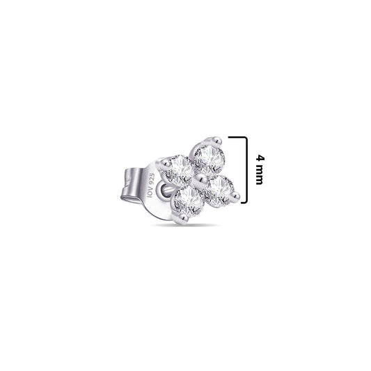 four stones stud earring.