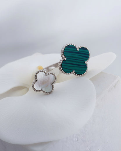 four clover open rings.