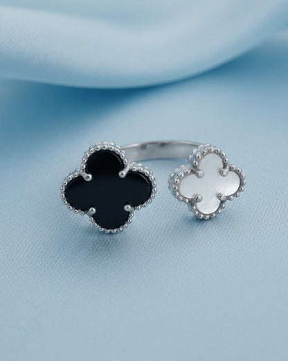 four clover open rings.