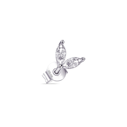 two marquise stones stud earring