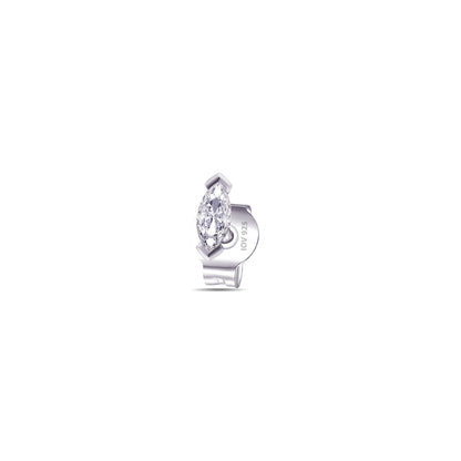 5mm marquise stud earring.