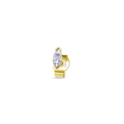 5mm marquise stud earring.