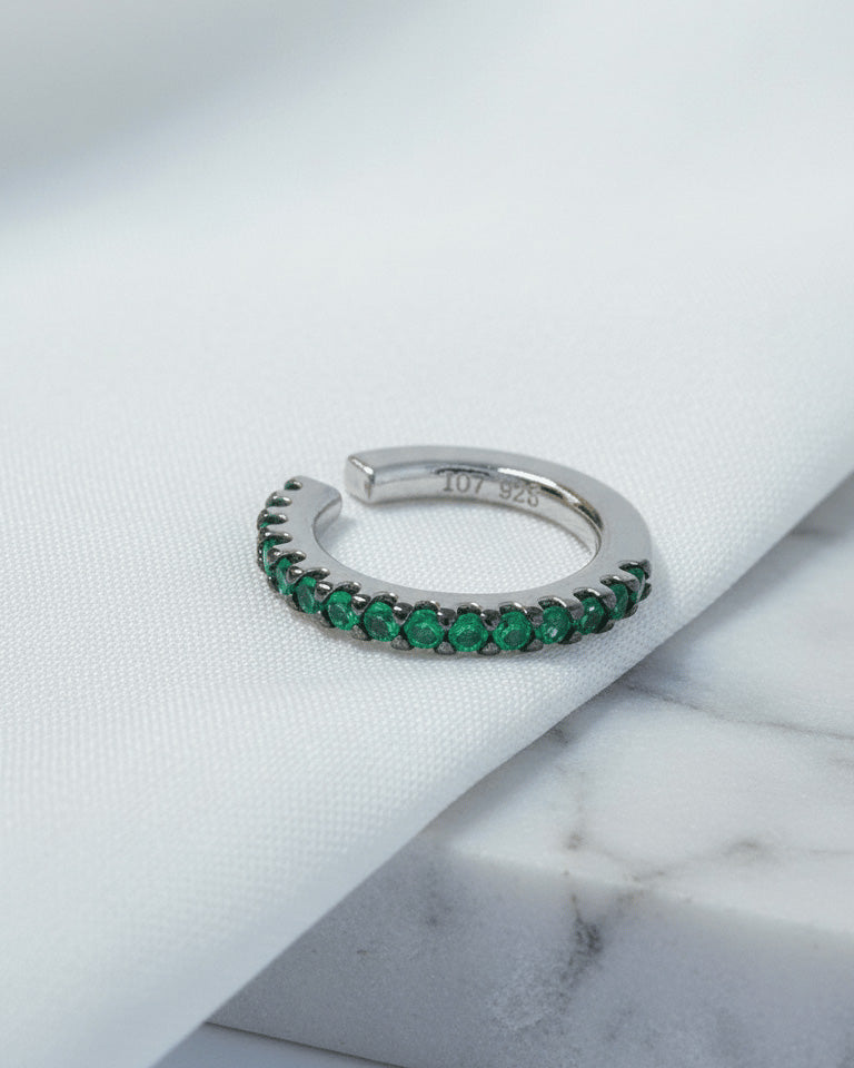 color CZ one line earcuff.