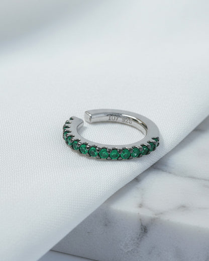 color CZ one line earcuff.