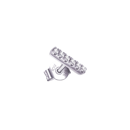 bar shape stud earring.