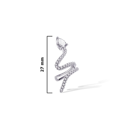 snake shape earcuff.