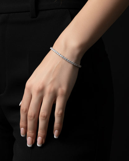 sterling silver tennis bracelets.