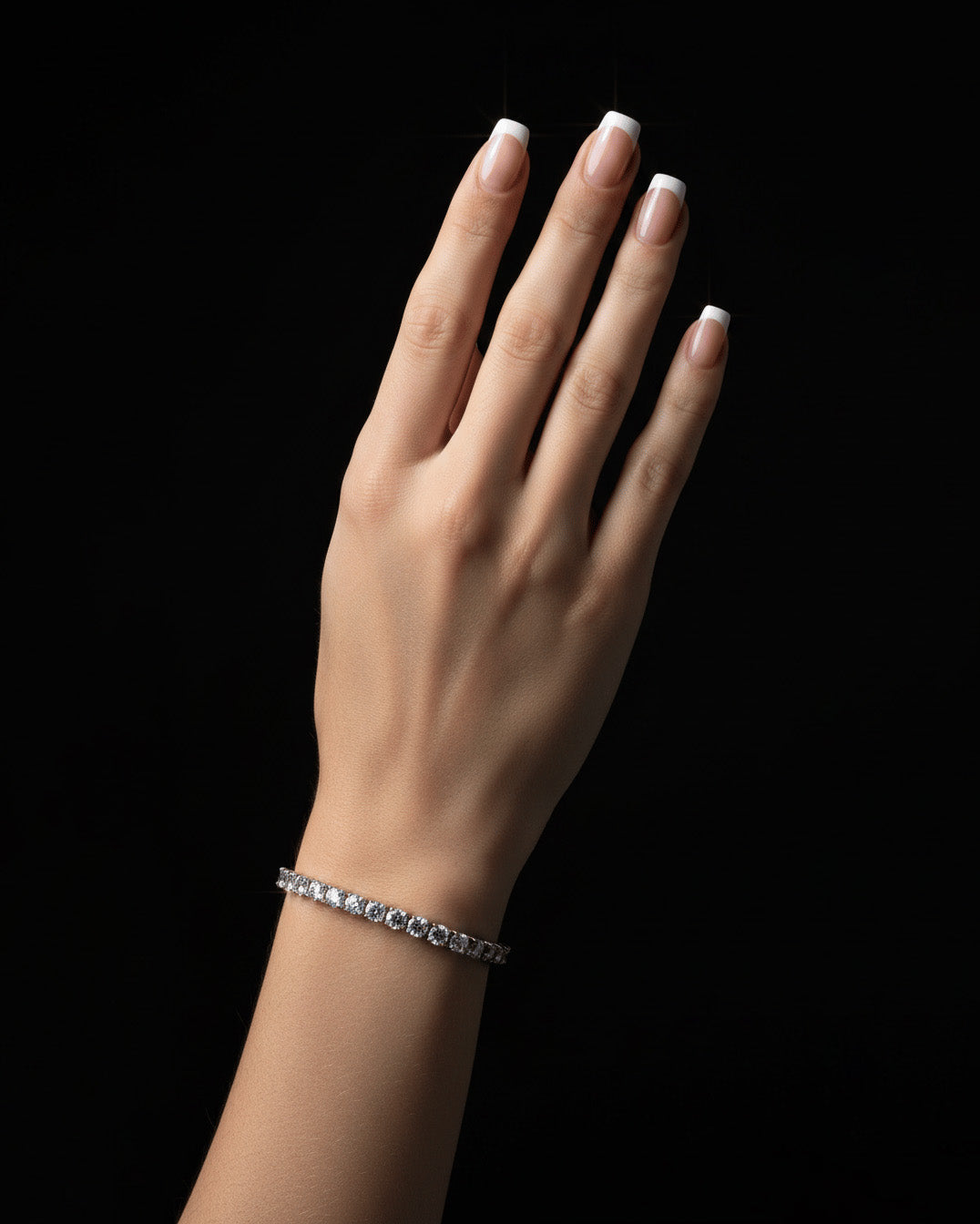 sterling silver tennis bracelets.