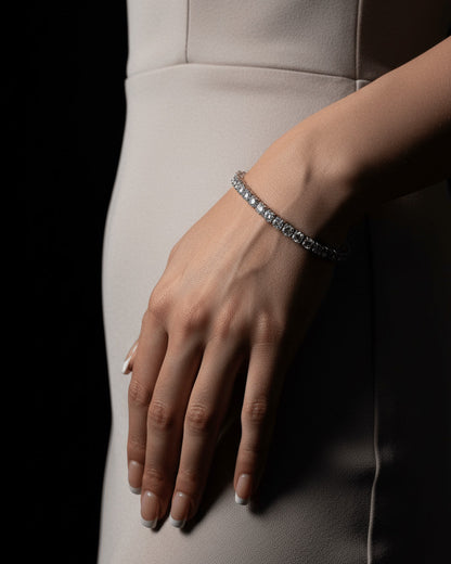 sterling silver tennis bracelets.