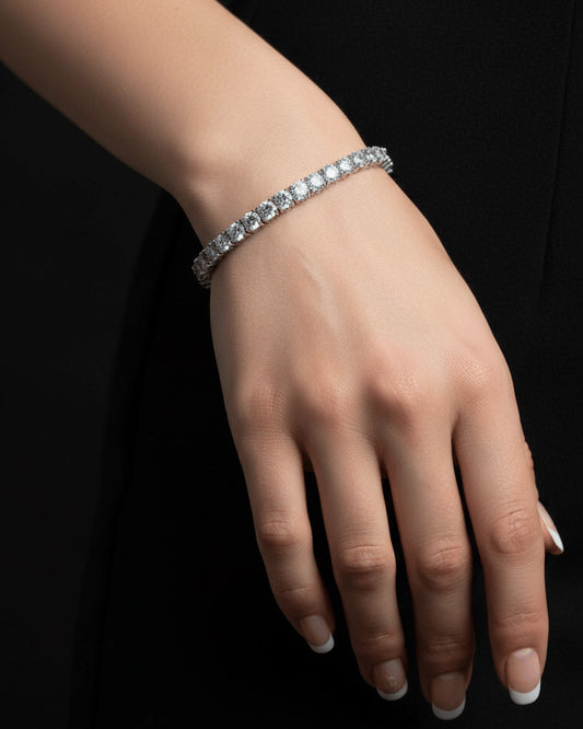 sterling silver tennis bracelets.