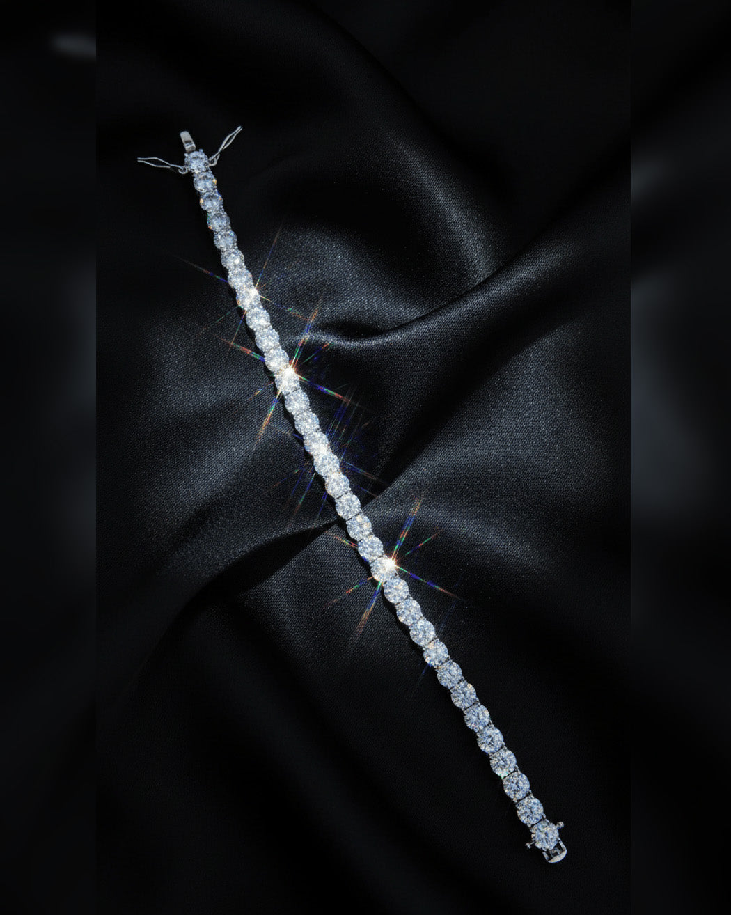 sterling silver tennis bracelets.