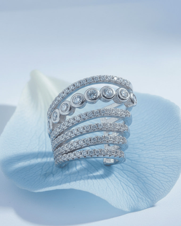 multi line wide earcuff.