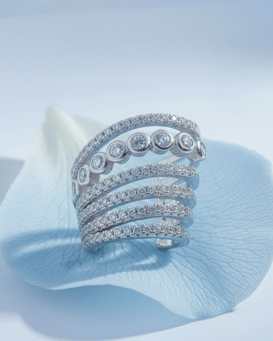 multi line wide earcuff.