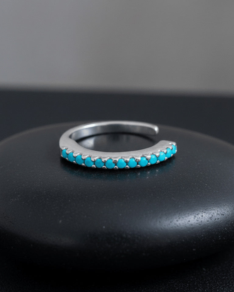 one line CZ earcuff.