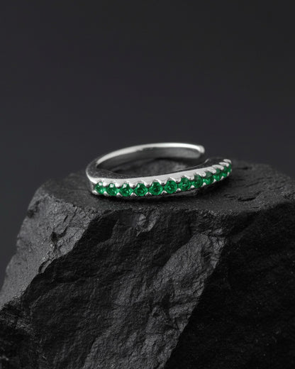 one line CZ earcuff.