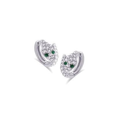 snake shape hoop earrings.