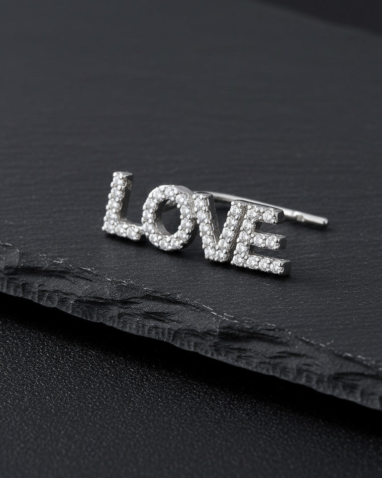 climber words earrings.