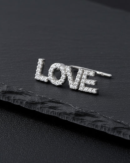 climber words earrings.