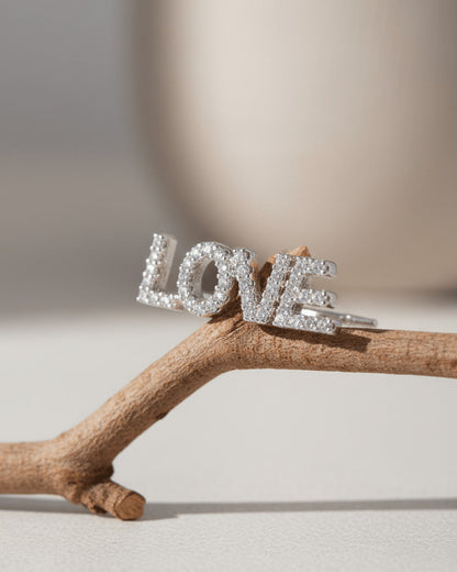 climber words earrings.
