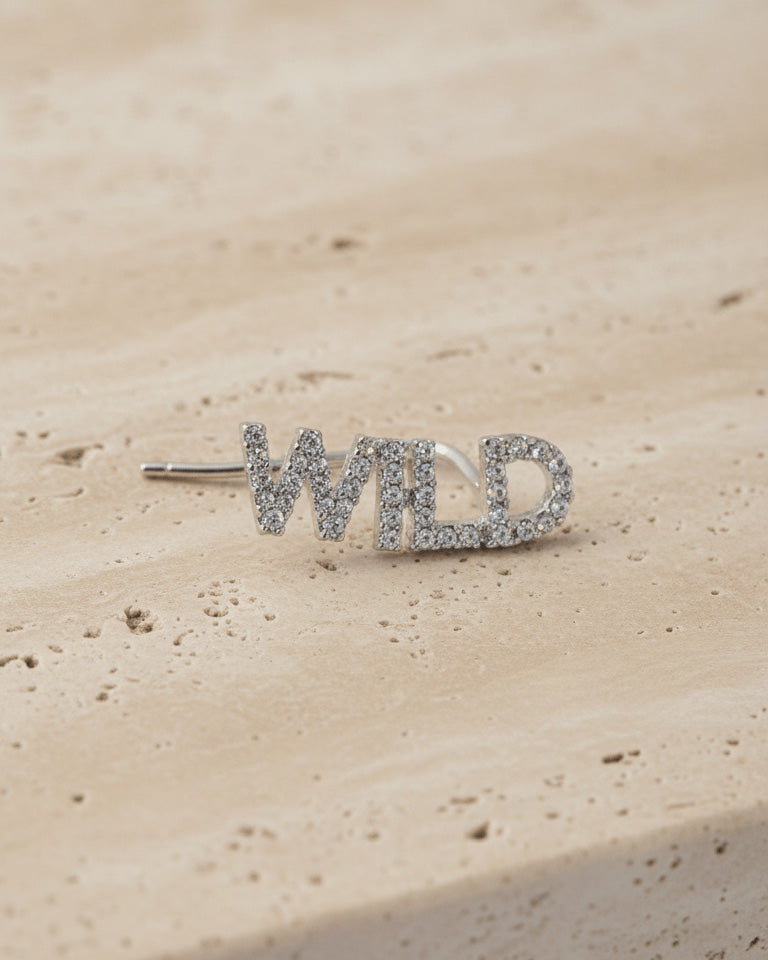 climber words earrings.