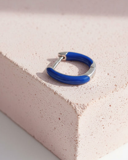 enamel rectangular shape hoops.