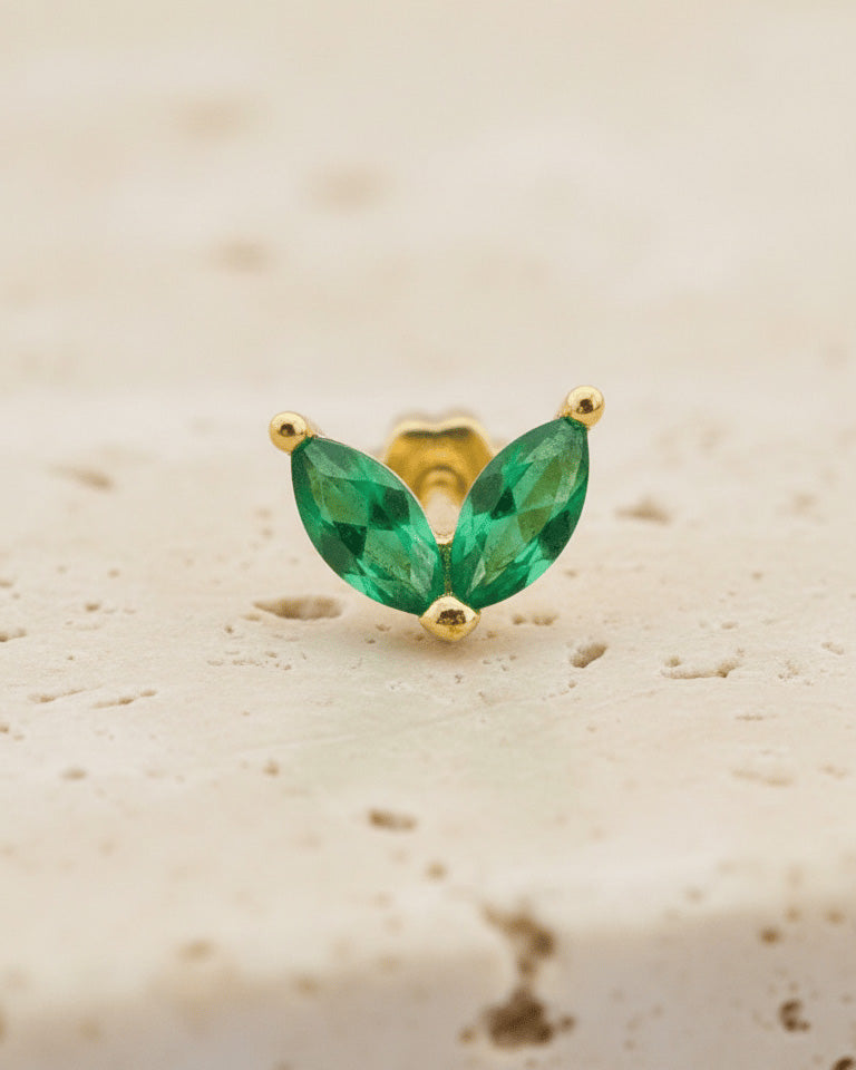 two marquise shape stones fallback piercing.