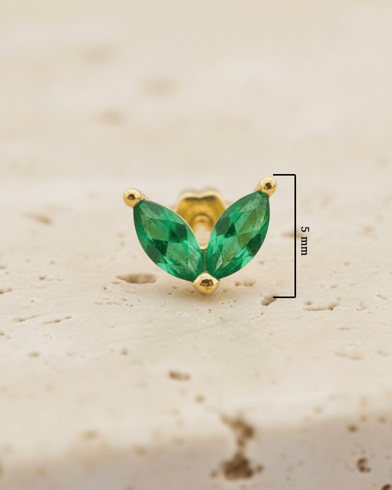 two marquise shape stones fallback piercing.