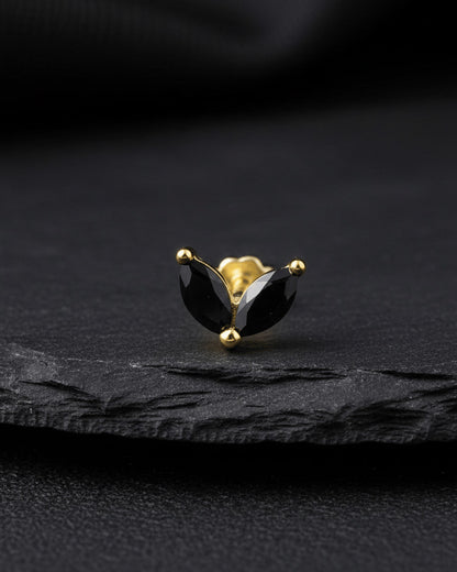 two marquise shape stones fallback piercing.
