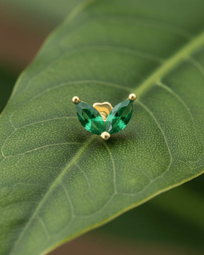 two marquise shape stones fallback piercing.