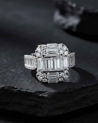 Luxury diamond style ring.