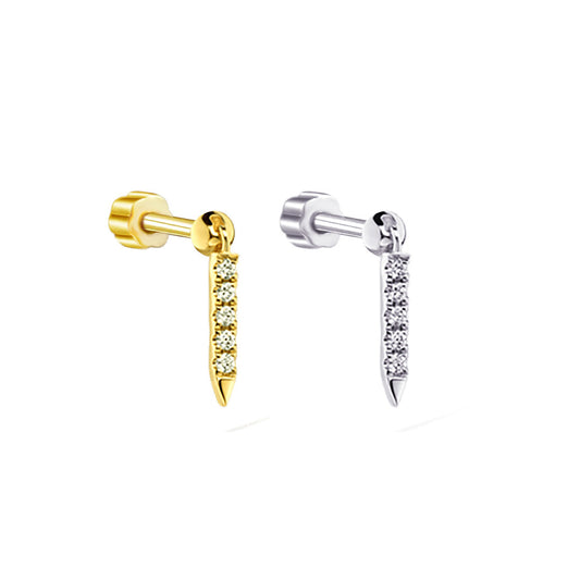 flatback dangling par piercing.