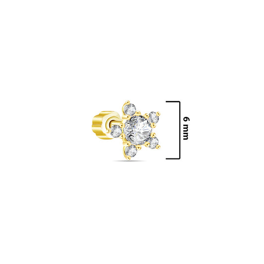 star shape flatback piercing.