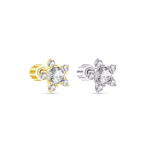 star shape flatback piercing.