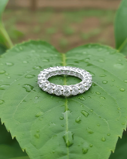 all round eternity round stones ring.