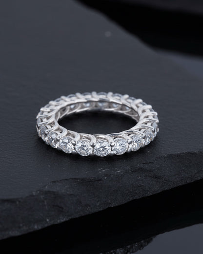 all round eternity round stones ring.