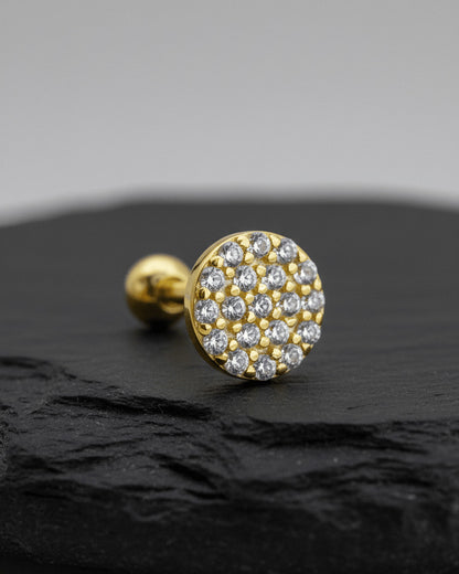 CZ disc shape fallback piercing.